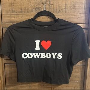 Set of 3 Black Crop Tees